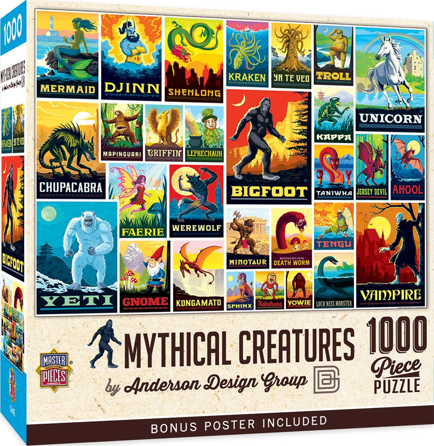 Vintage Posters - Mythical Creatures - Scratch and Dent
