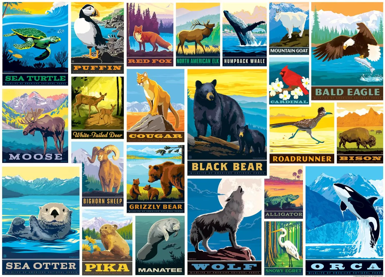 Vintage Posters - Wildlife Lovers Animals