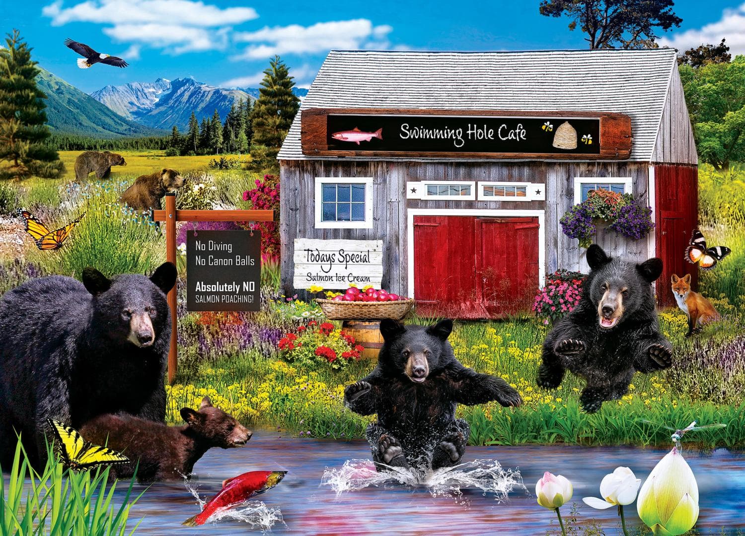 Wild & Whimsical - Swimming Hole Animals