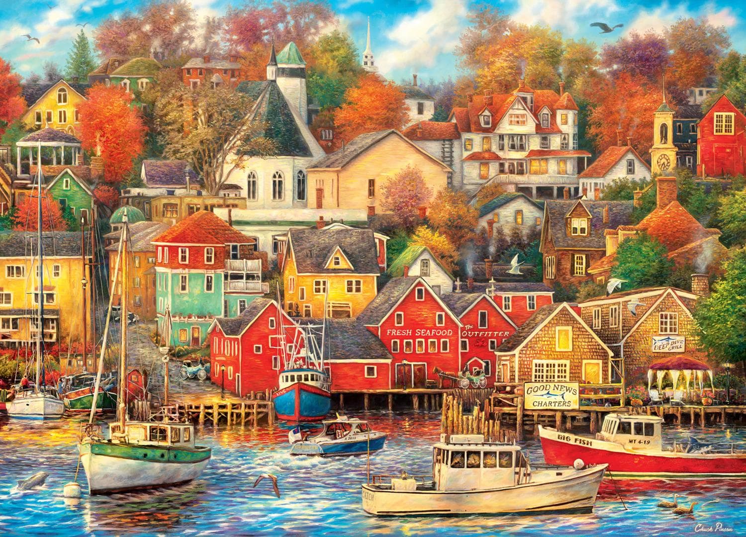 Art Gallery - Good Times Harbor Landscape