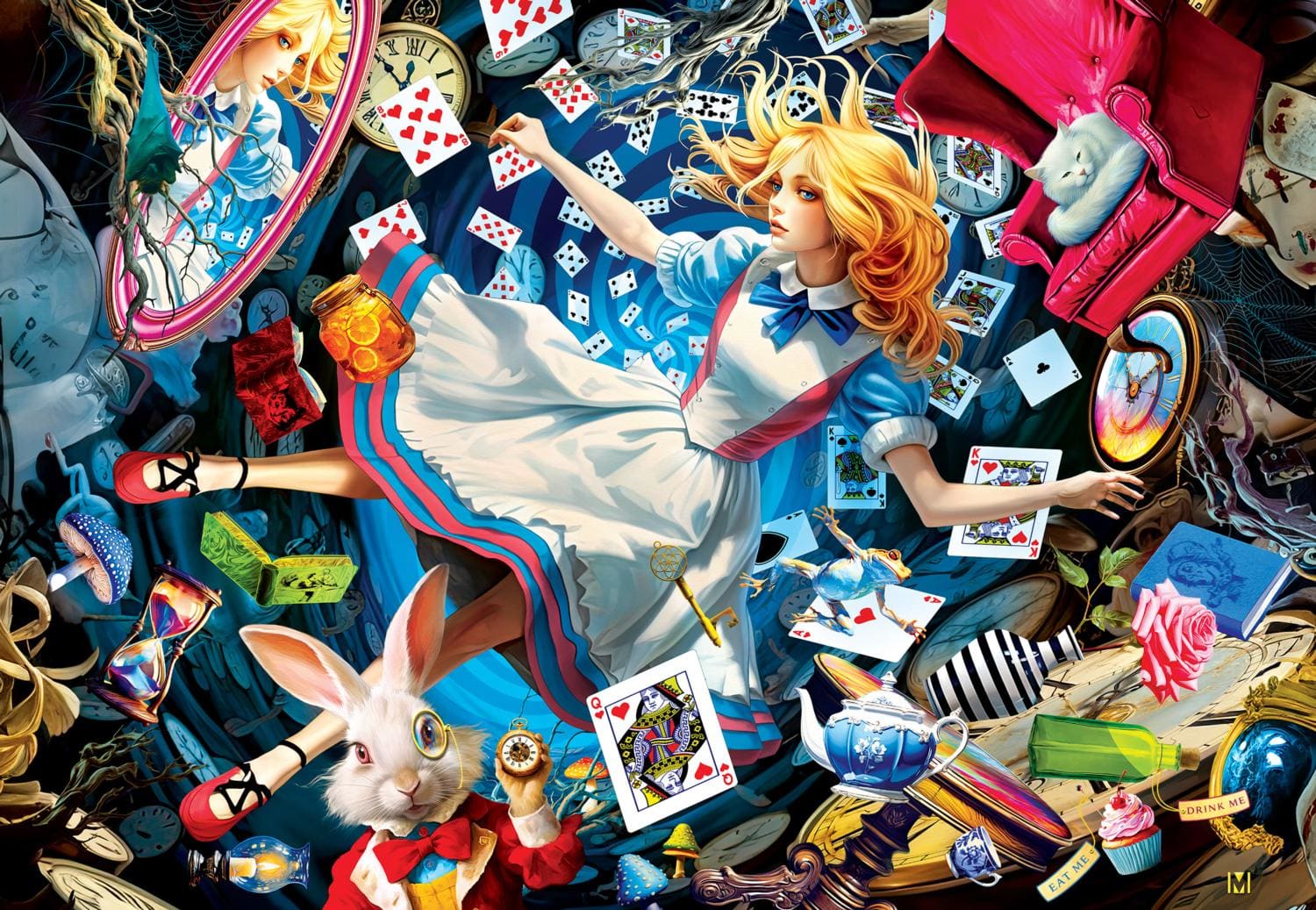 アリスインフューチャーワールド ALICE 1000ピース パズル キャンバス スタイル ジグソーパズル 1000ピース「Alice in