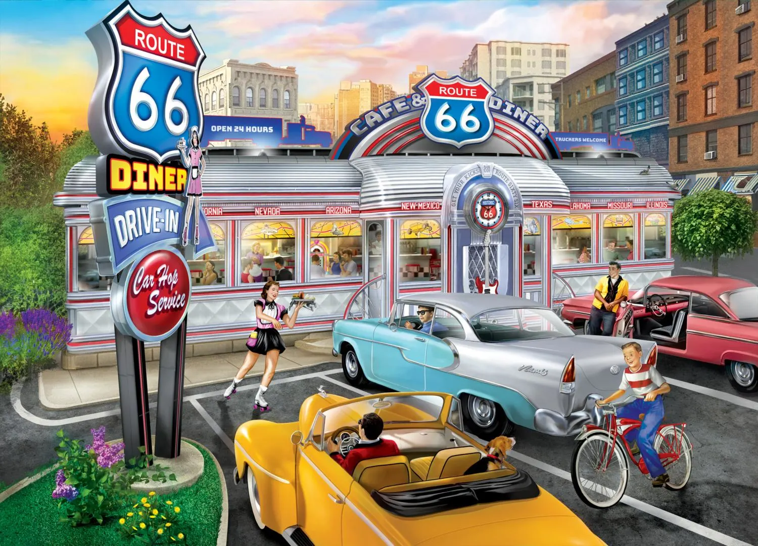 Cruisin' Rt 66 - Rollin' Nostalgic & Retro