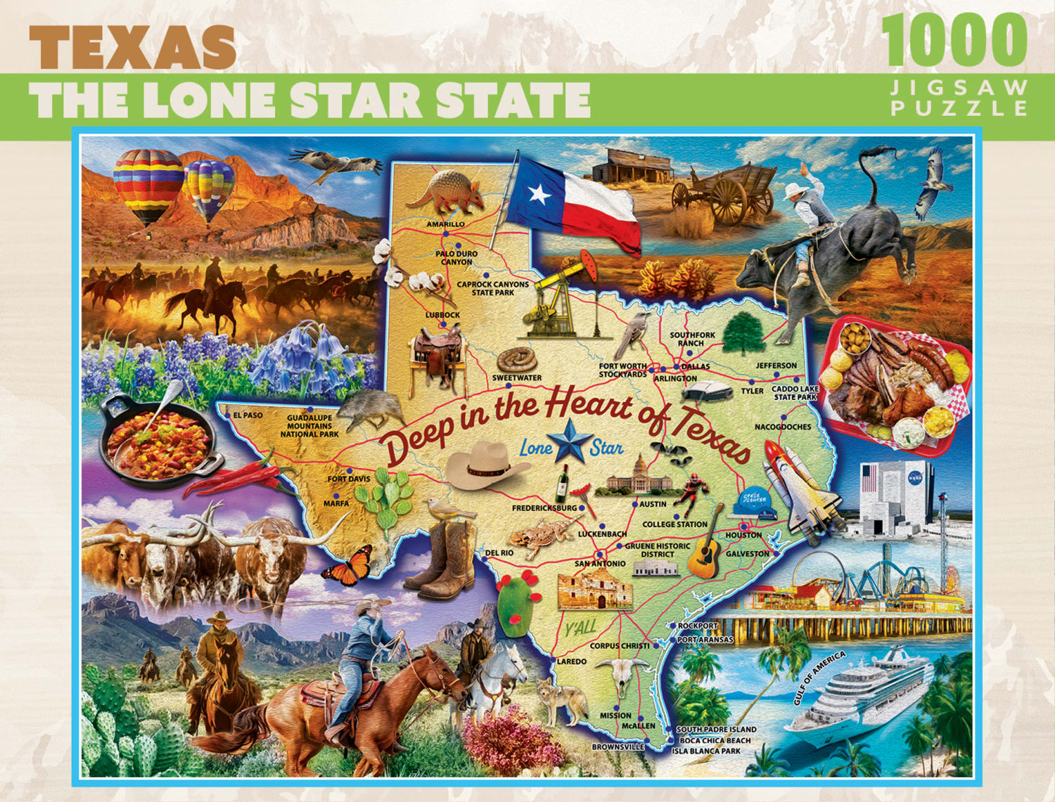 National Parks - Texas Map National Parks