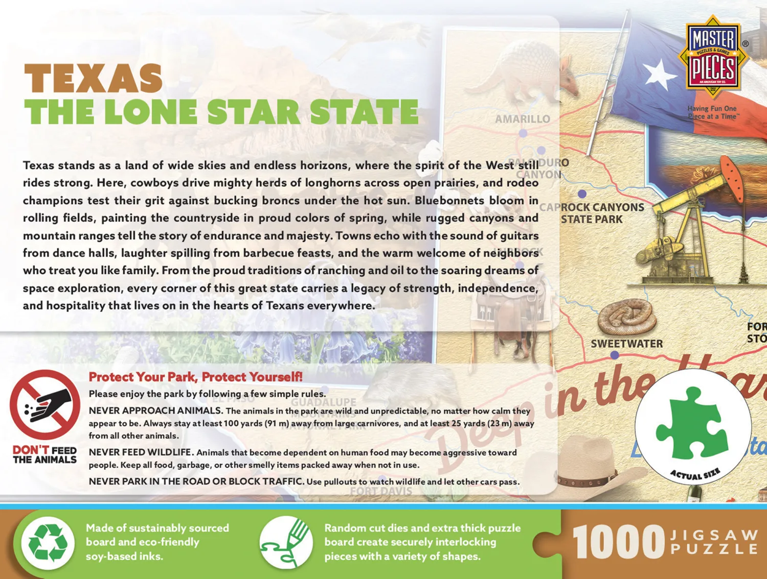 National Parks - Texas Map