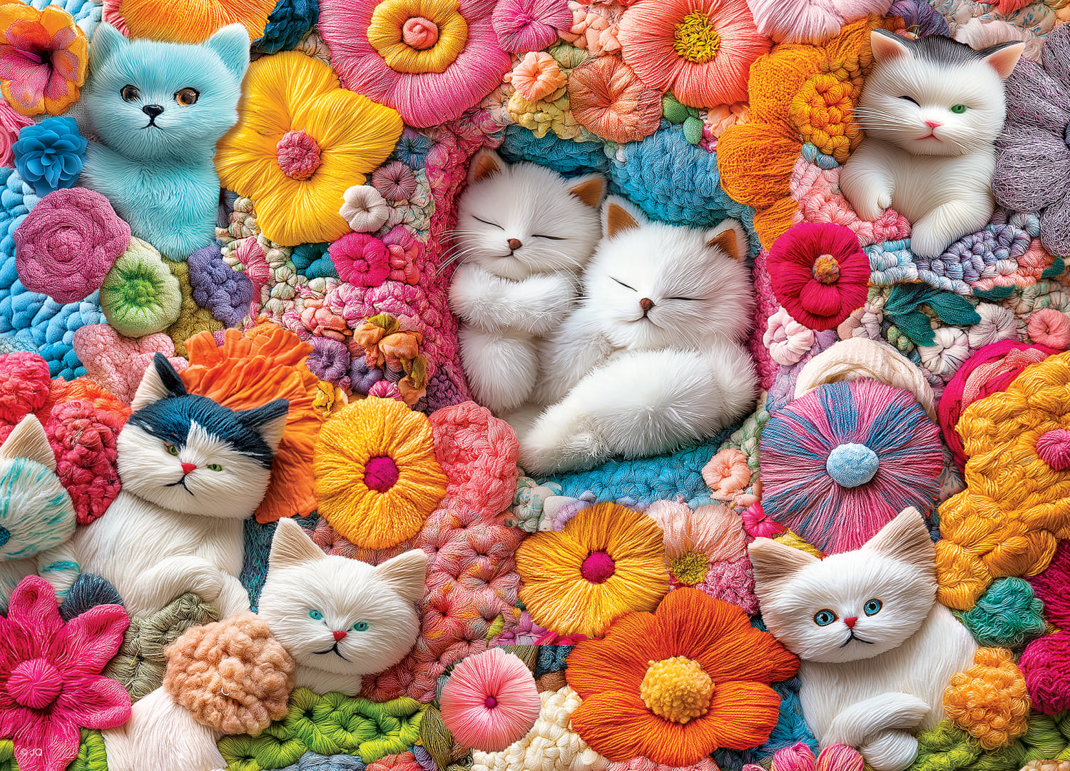 The Handmade Menagerie - Cozy Cat Bouquet