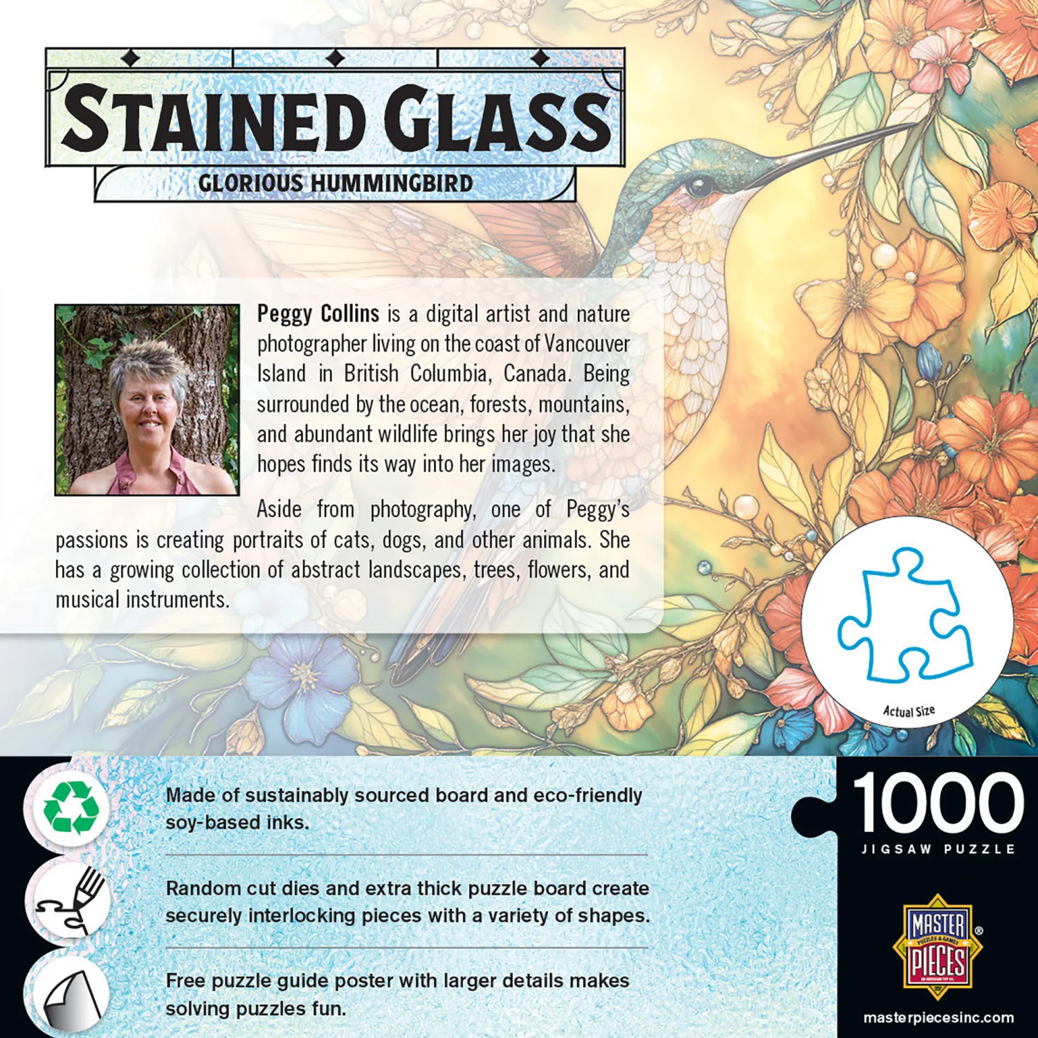 Stained Glass - Glorious Hummingbird