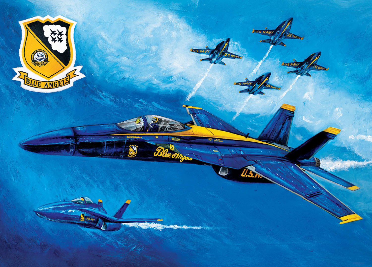 US Navy - Blue Angels In Unison