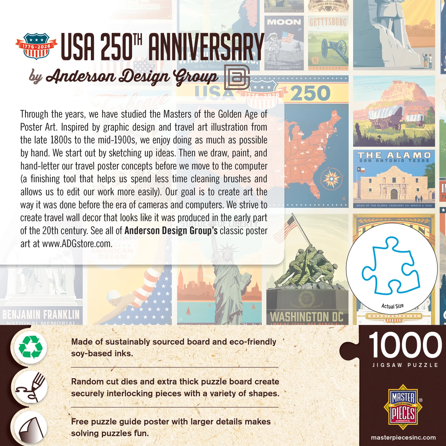 Vintage Posters - USA 250th Anniversary
