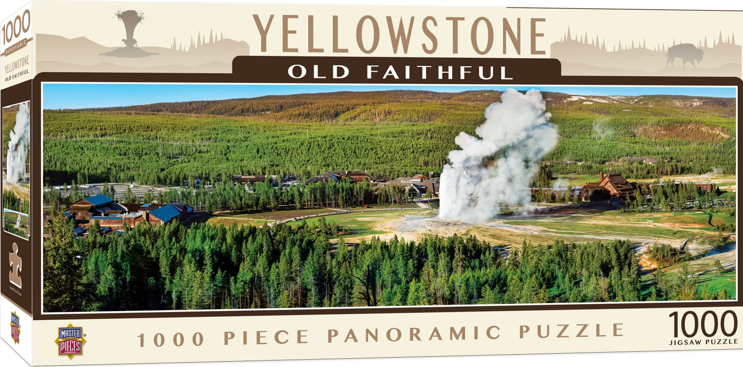 American Vista Panoramic - Yellowstone Old Faithful