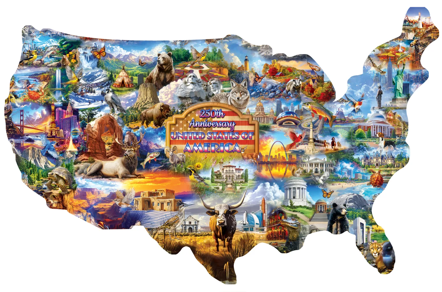 Shapes - 250th Anniversary America Map