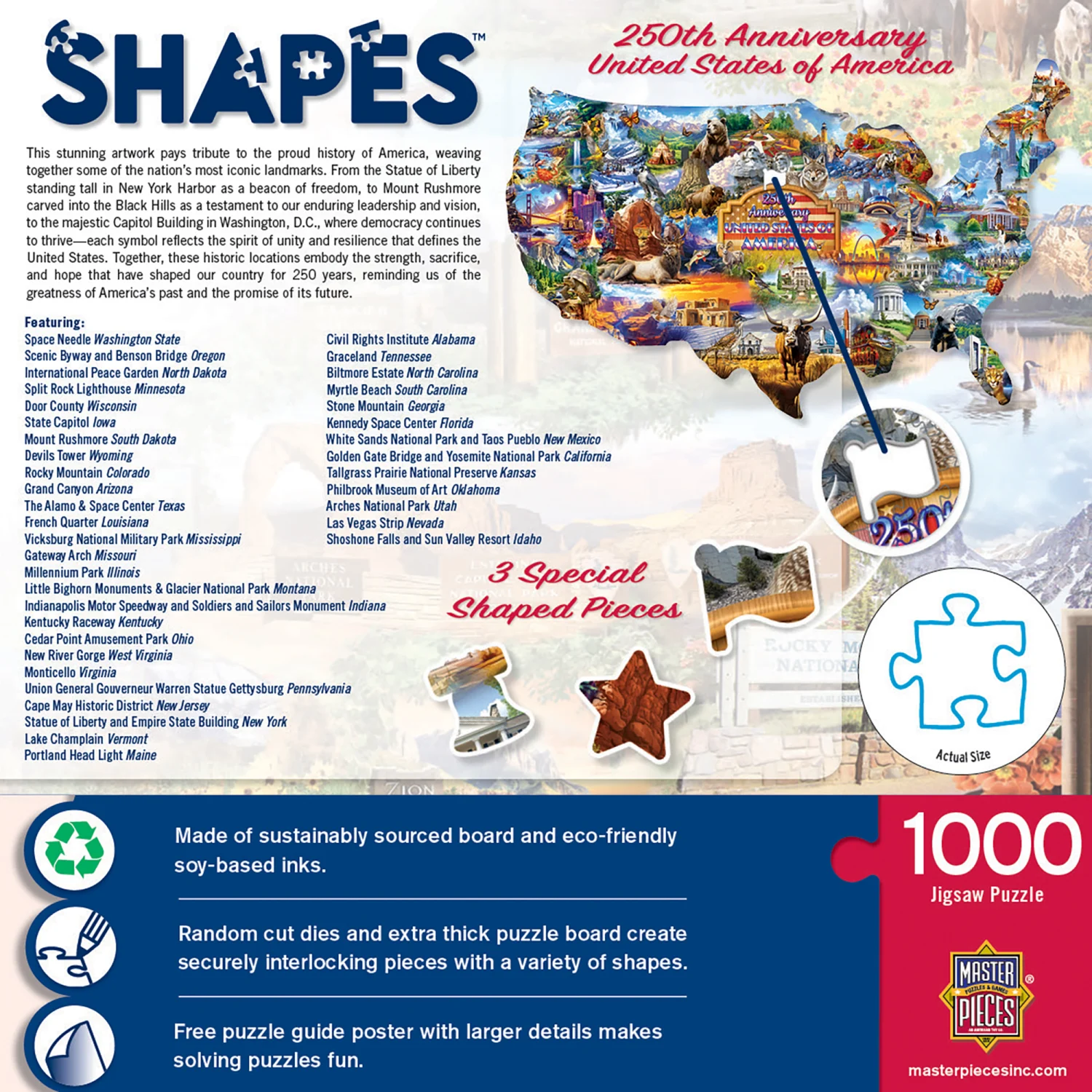 Shapes - 250th Anniversary America Map