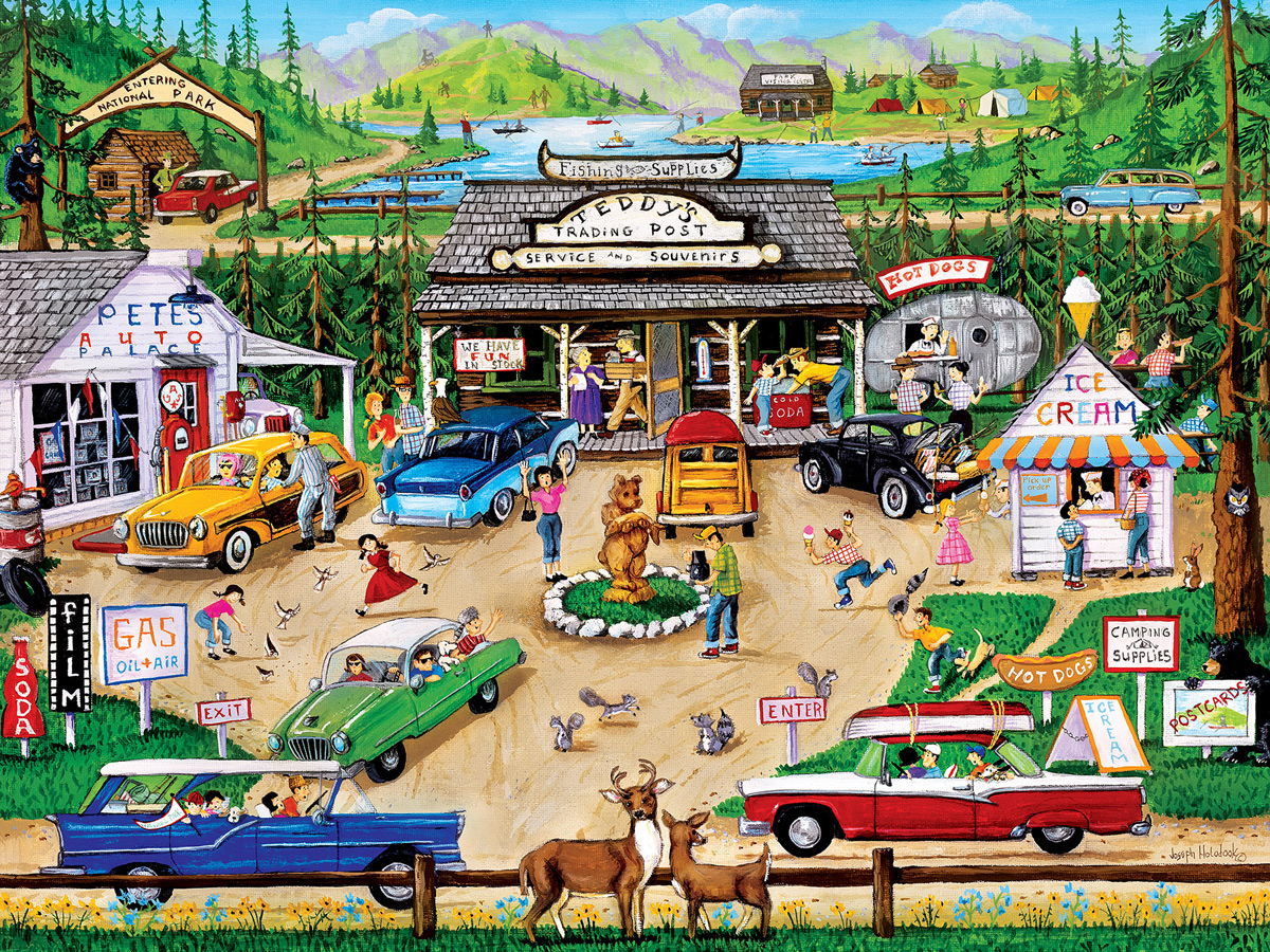 Greetings From The National Parks Nostalgic & Retro Jigsaw Puzzle