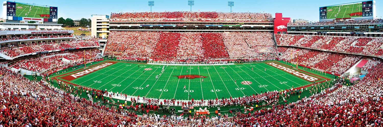 Arkansas Razorbacks NCAA Stadium Panoramics Center View Sports