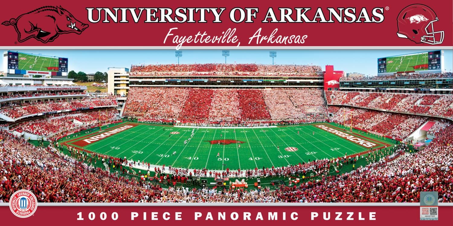 Arkansas Razorbacks NCAA Stadium Panoramics Center View