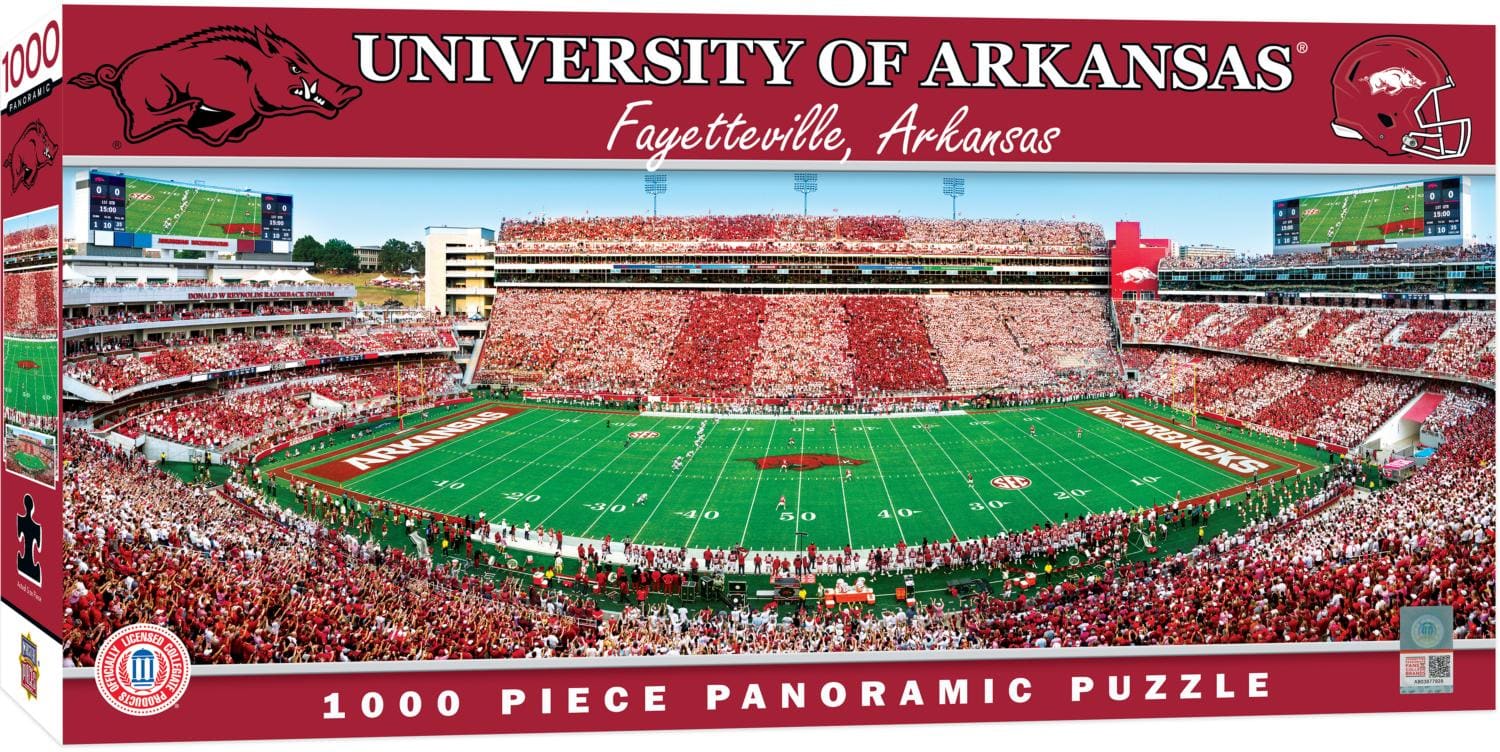 Arkansas Razorbacks NCAA Stadium Panoramics Center View