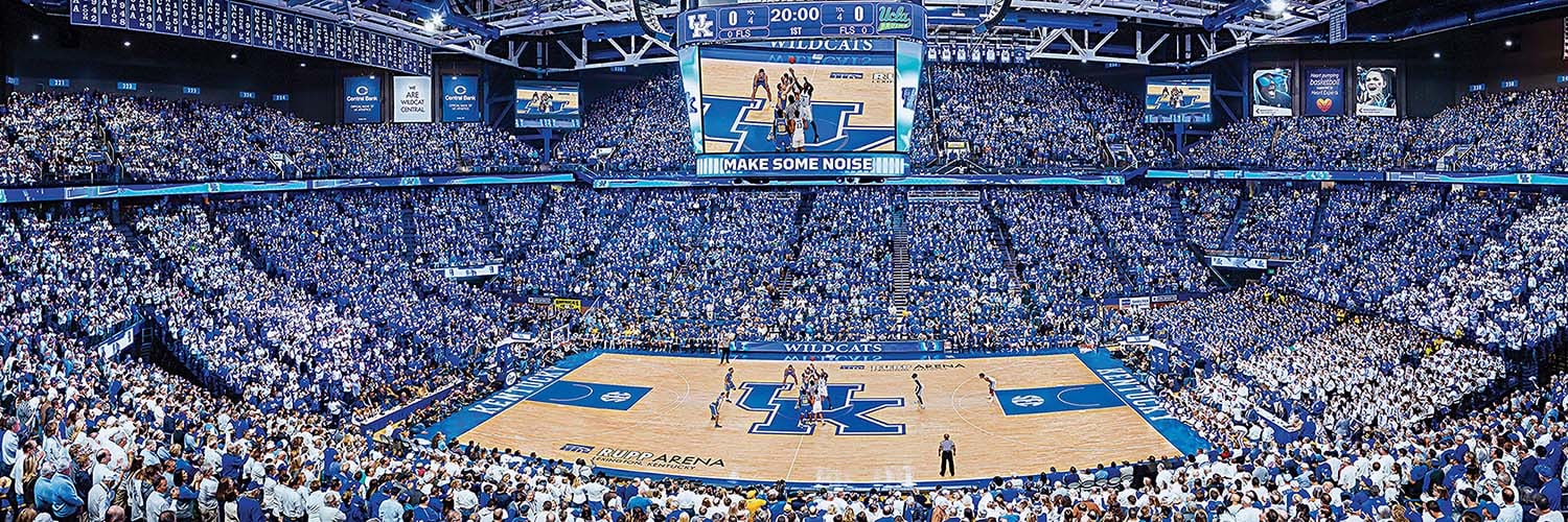 Kentucky Wildcats NCAA Stadium Panoramics Basketball Center View Sports