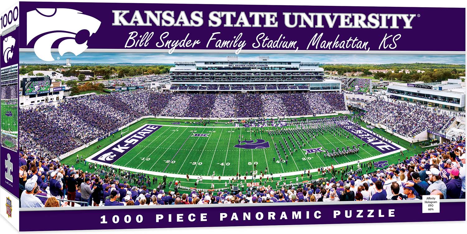 Kansas State Wildcats NCAA Stadium Panoramics Center View, 1000 Pieces ...