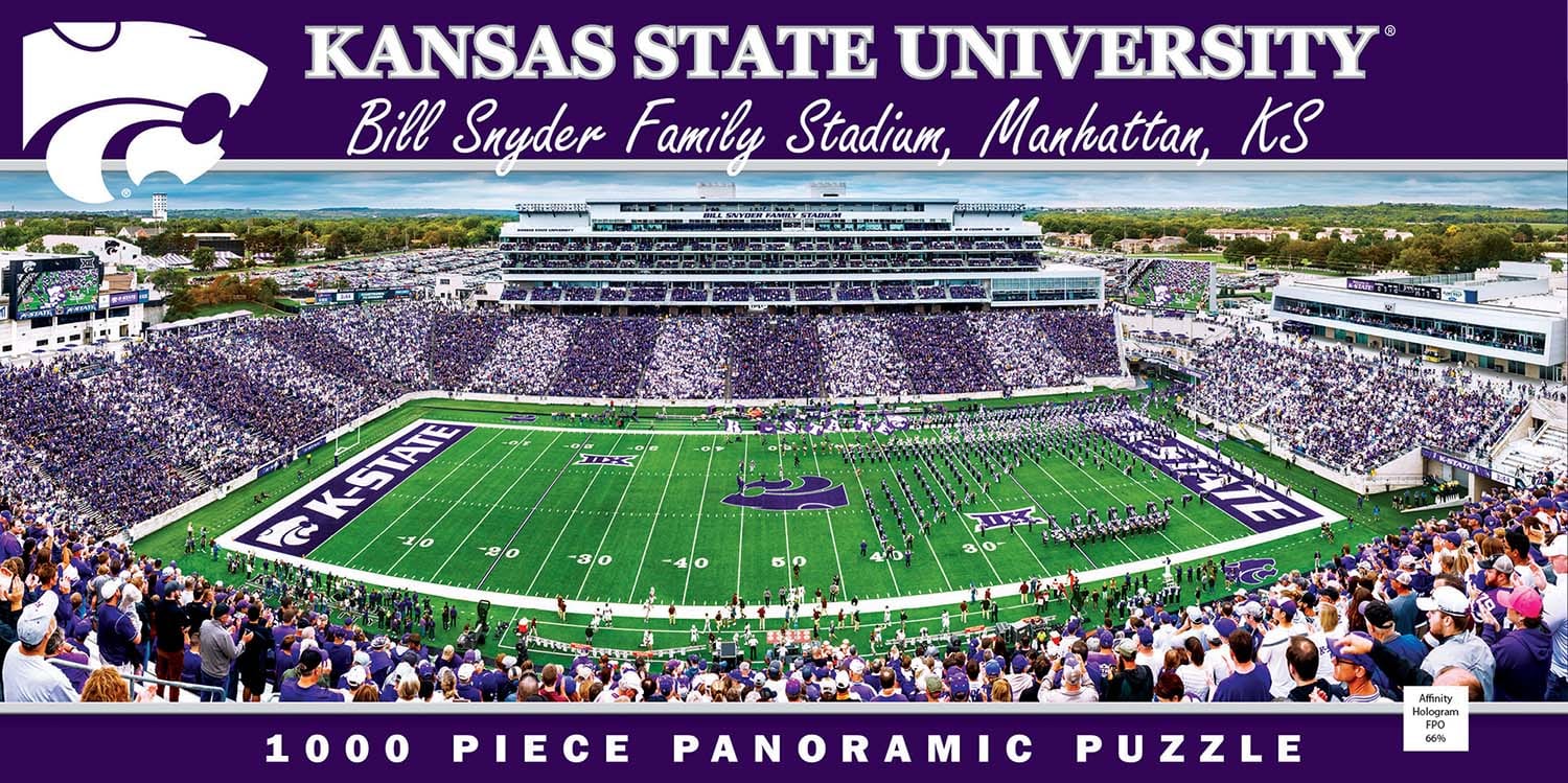 Kansas State Wildcats NCAA Stadium Panoramics Center View