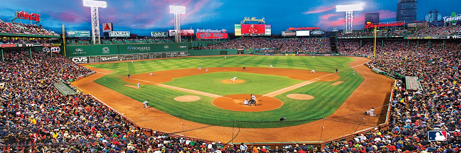 MLB Stadium Panoramic - Boston Red Sox Sports Jigsaw Puzzle