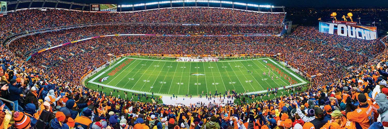 Denver Broncos NFL Stadium Panoramics Center View Sports