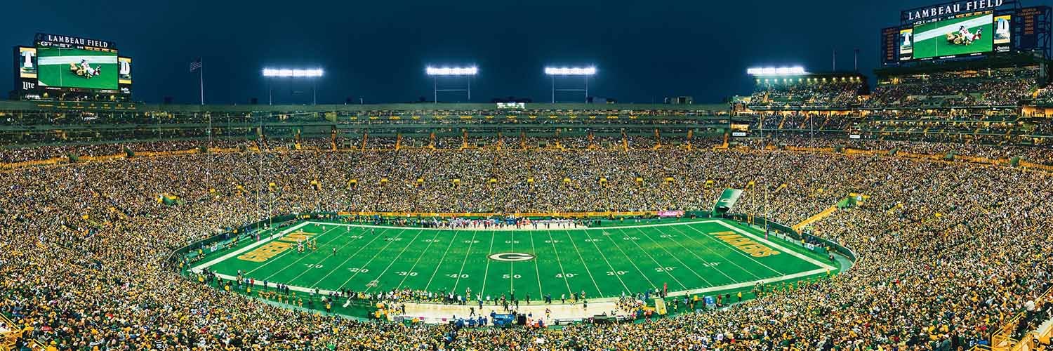 スポーツ NFL lambeau field green bay packers Green Bay Packers NFL Stadium Panoramics Center View - 1000 Piece