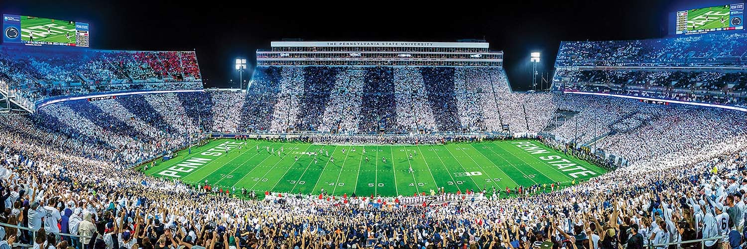 Penn State Nittany Lions NCAA Stadium Panoramics Center View Sports