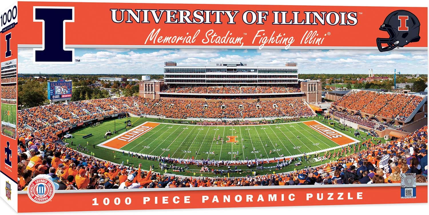 Illinois Fighting Illini NCAA Stadium Panoramics Center View - Scratch and Dent
