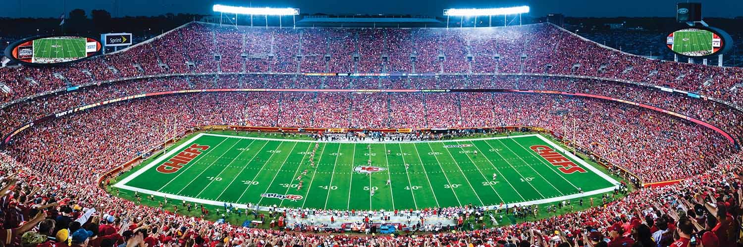Kansas City Chiefs NFL Stadium Panoramics Center View - Scratch and Dent Sports