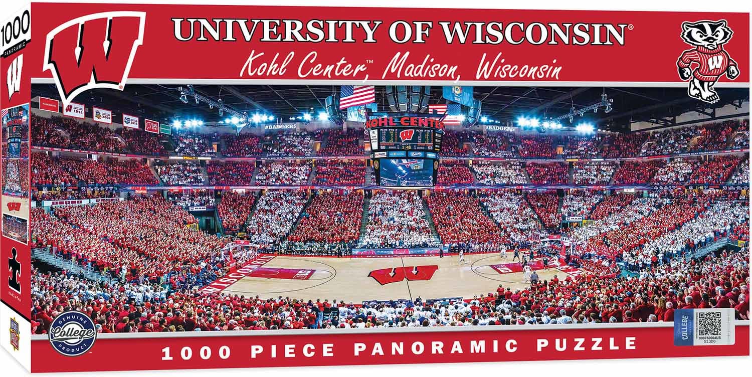 Wisconsin Badgers NCAA Stadium Panoramics Basketball Center View