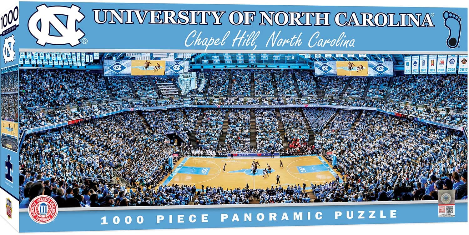 UNC Tar Heels NCAA Stadium Panoramics Basketball Center View