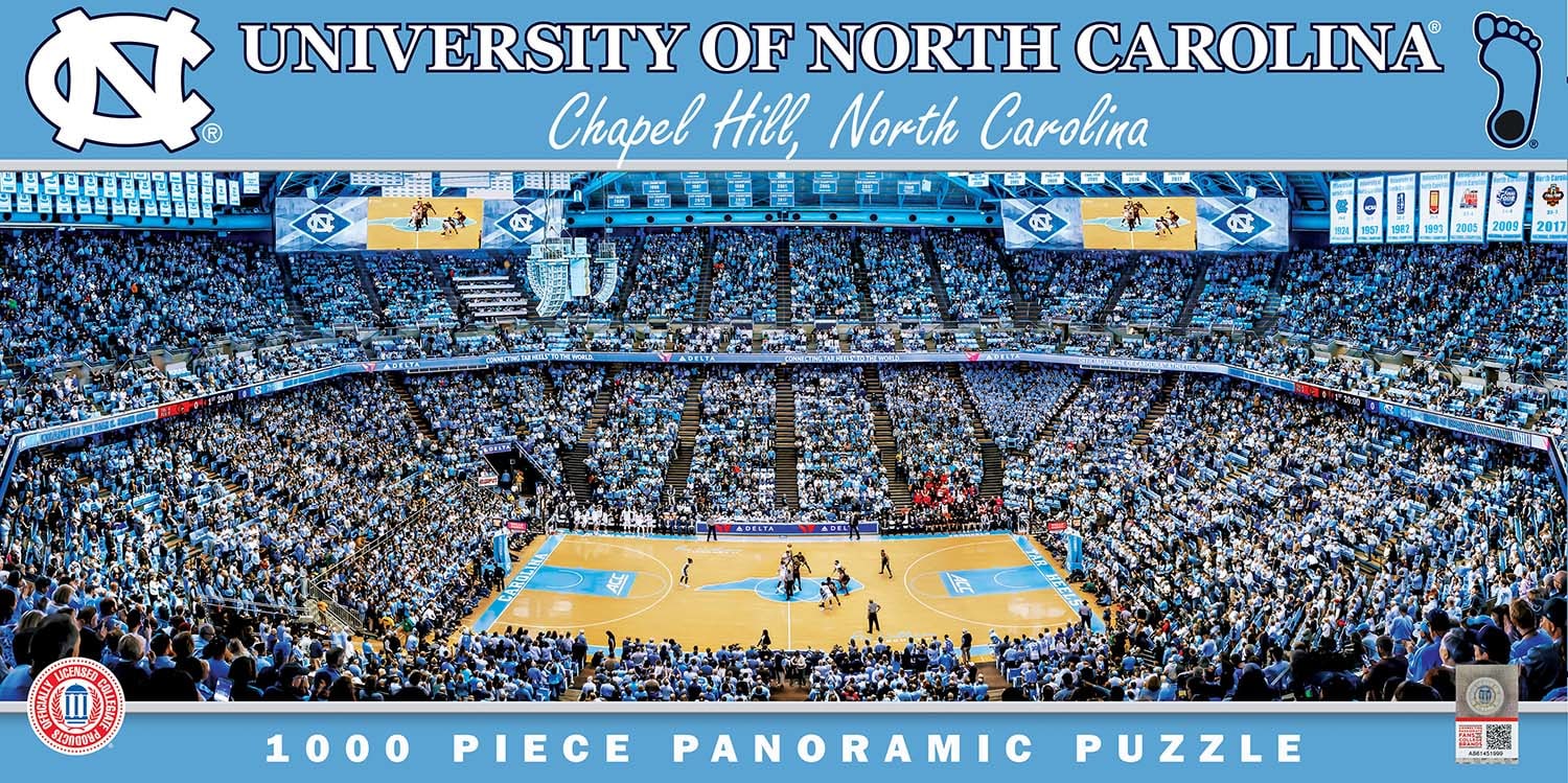 UNC Tar Heels NCAA Stadium Panoramics Basketball Center View