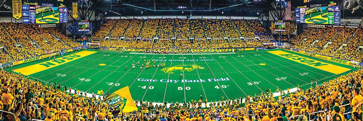 North Dakota State Bison NCAA Stadium Panoramics Center View Sports