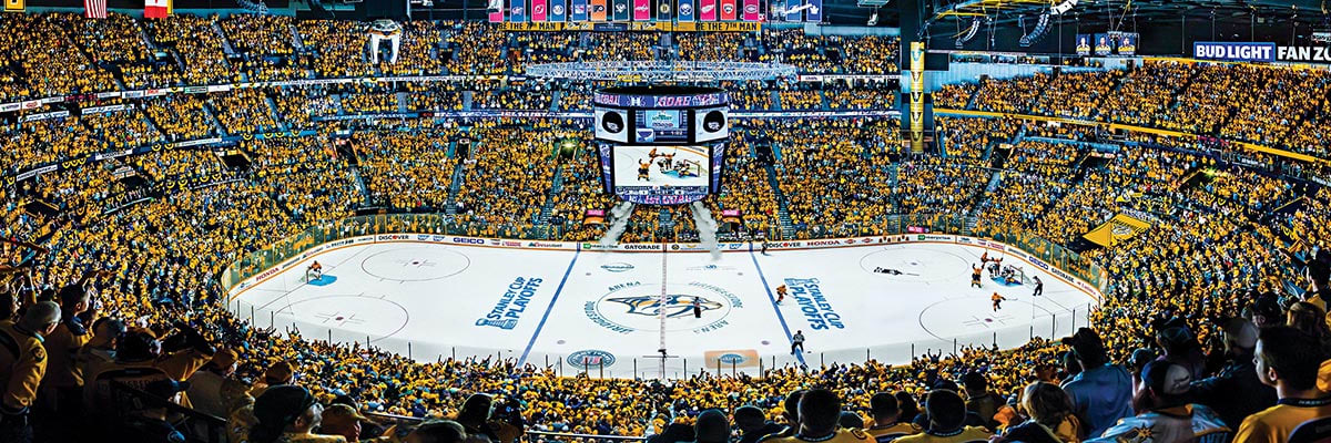 Nashville Predators NHL Stadium Panoramics Center View Sports