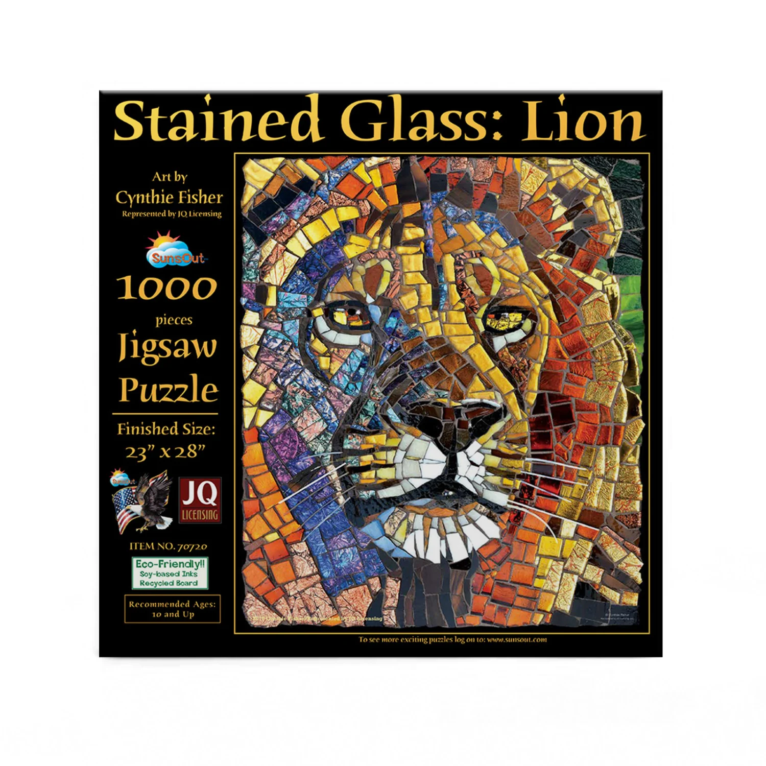 Stained Glass Lion
