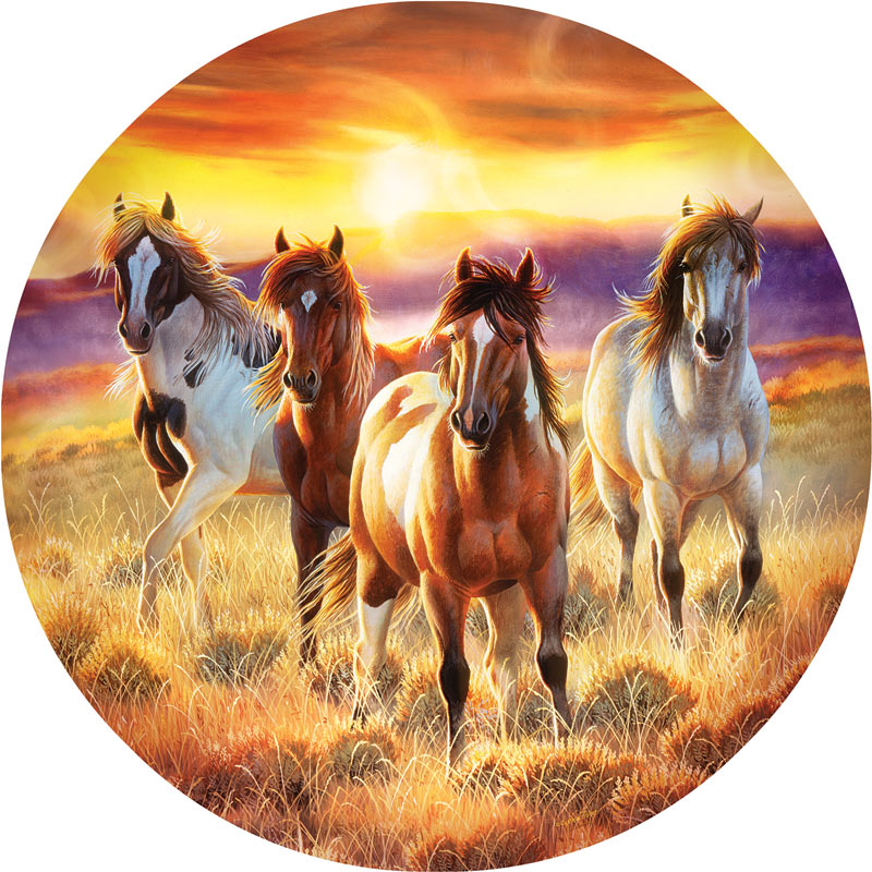 Running in the Sun Countryside Jigsaw Puzzle