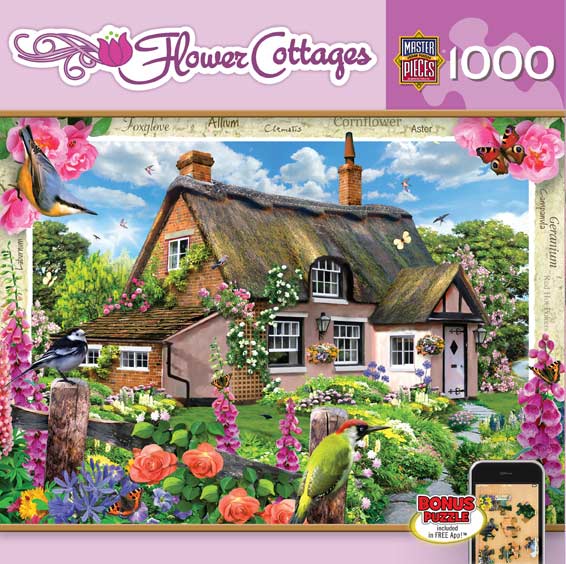 Foxglove Cottage Flower & Garden Jigsaw Puzzle