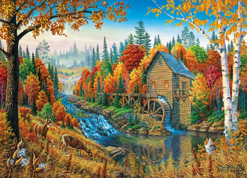 Johnson's Mill (Time Away) Mountain Jigsaw Puzzle
