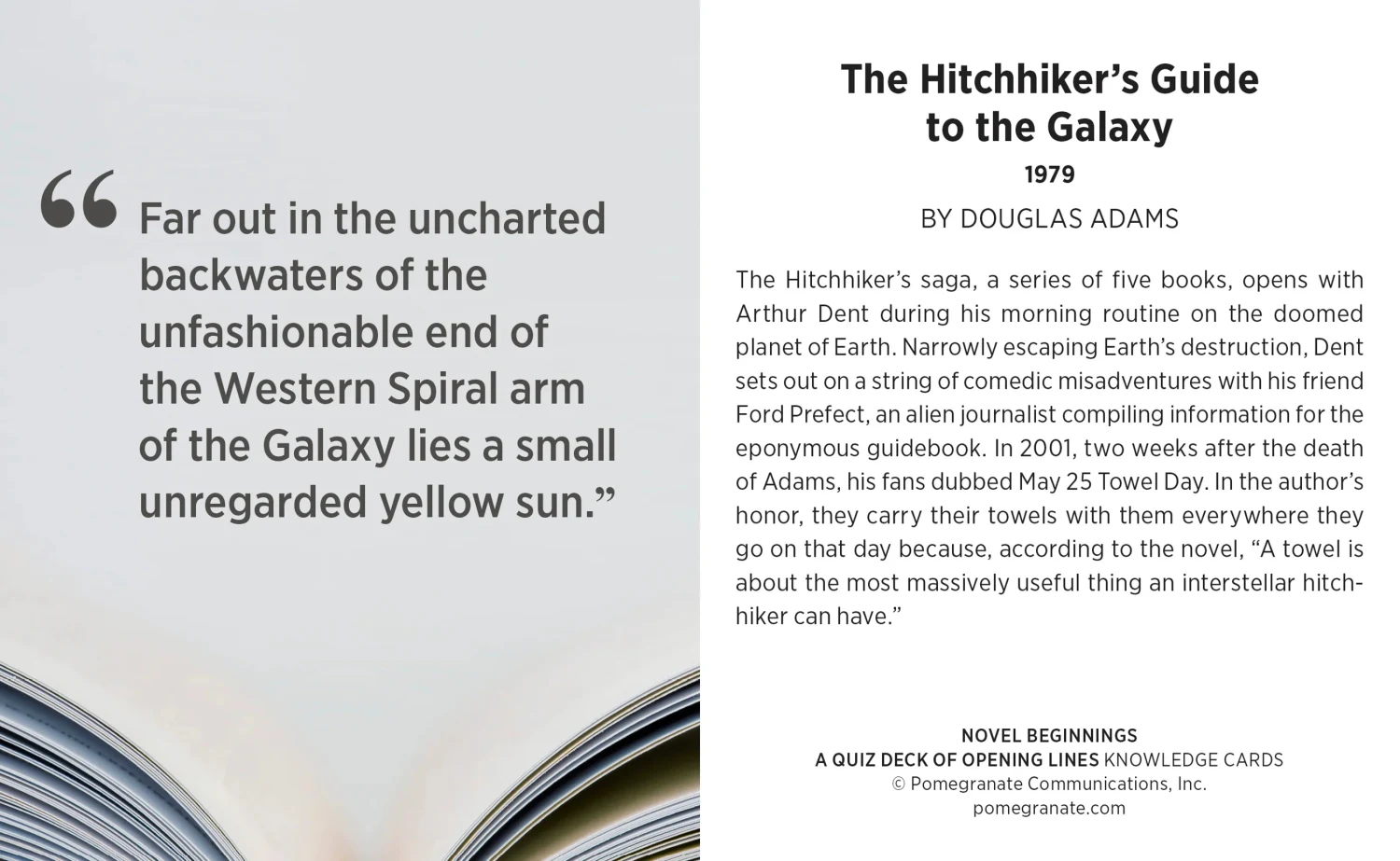 Novel Beginnings Knowledge Cards