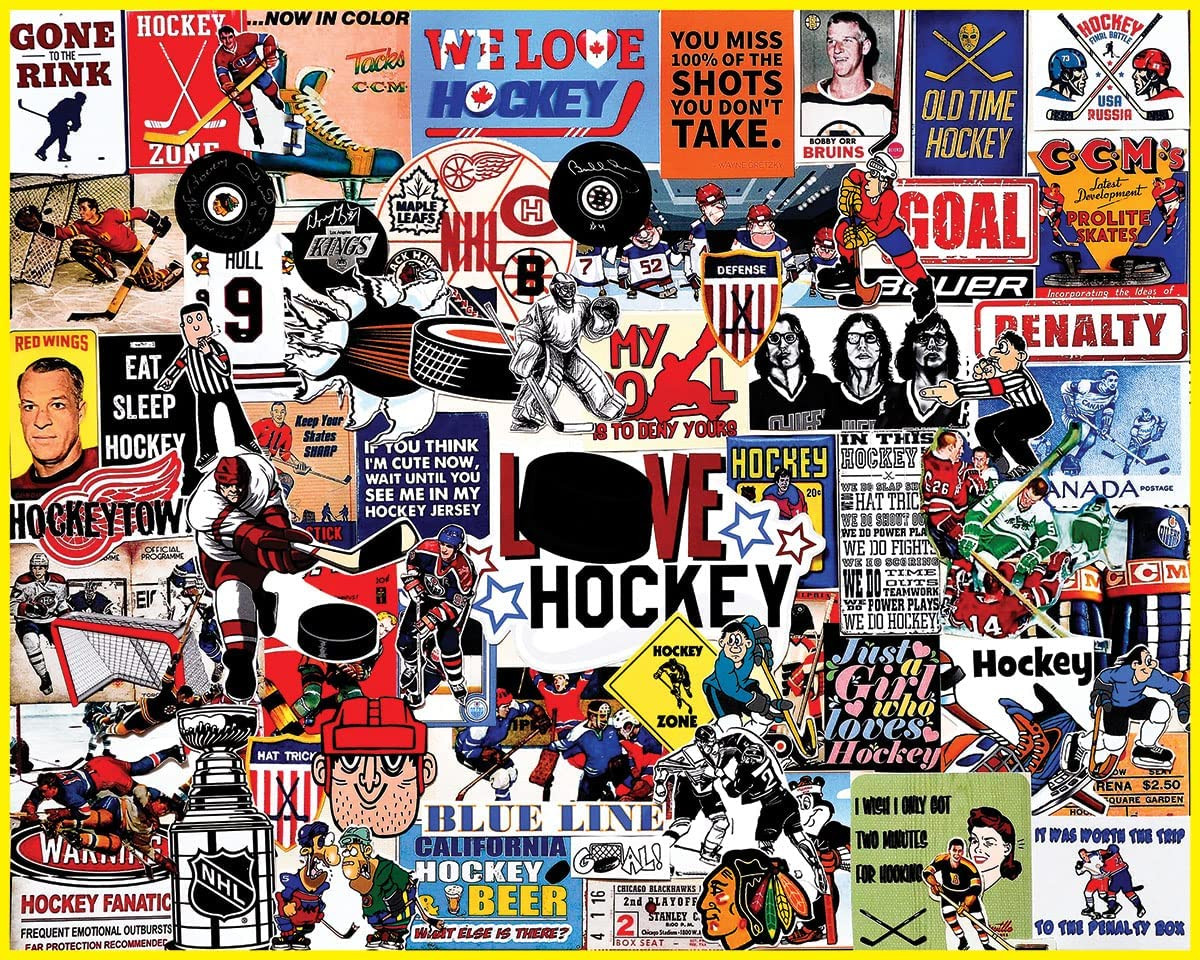 I love Hockey Sports Jigsaw Puzzle