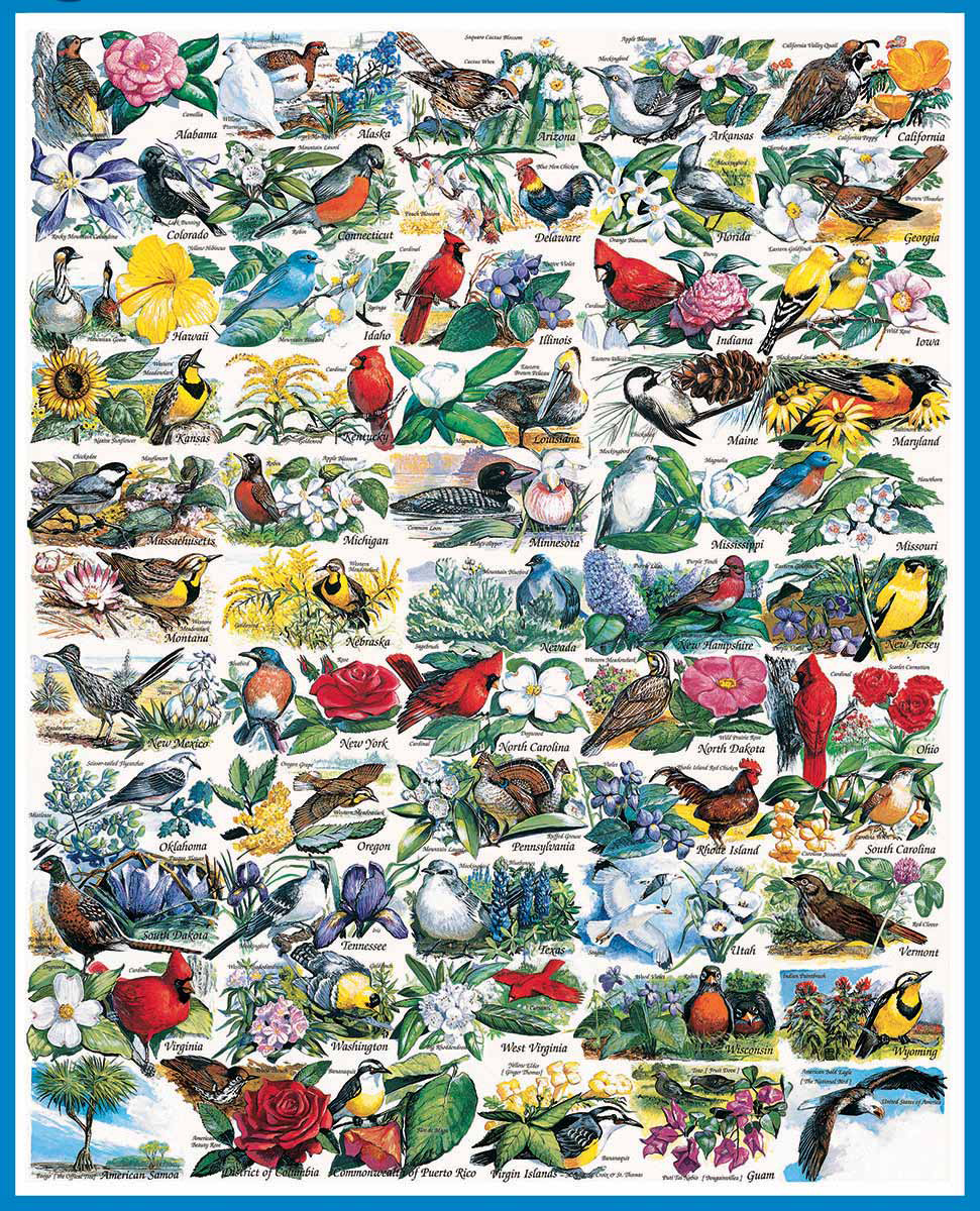 State Birds & Flowers Birds Jigsaw Puzzle