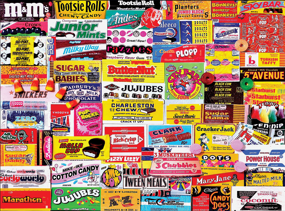 Candy Wrappers Food and Drink Jigsaw Puzzle