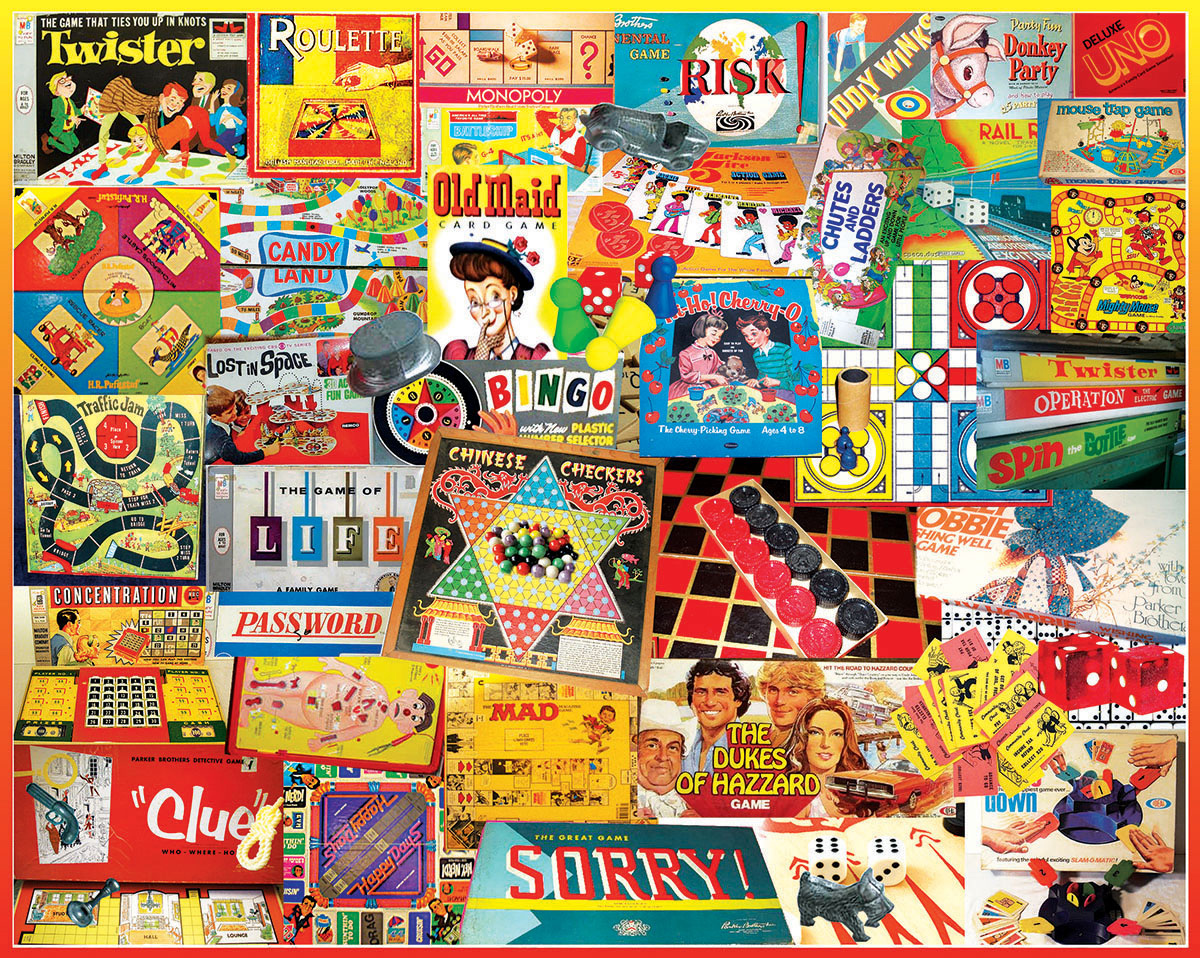 Games We Played Nostalgic & Retro Jigsaw Puzzle