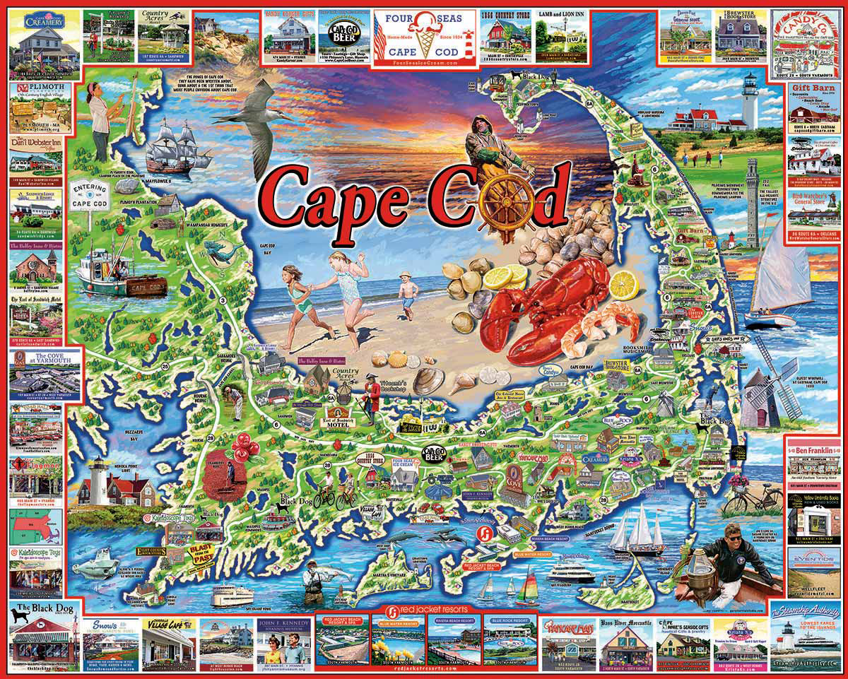 Cape Cod, MA Landmarks & Monuments Jigsaw Puzzle