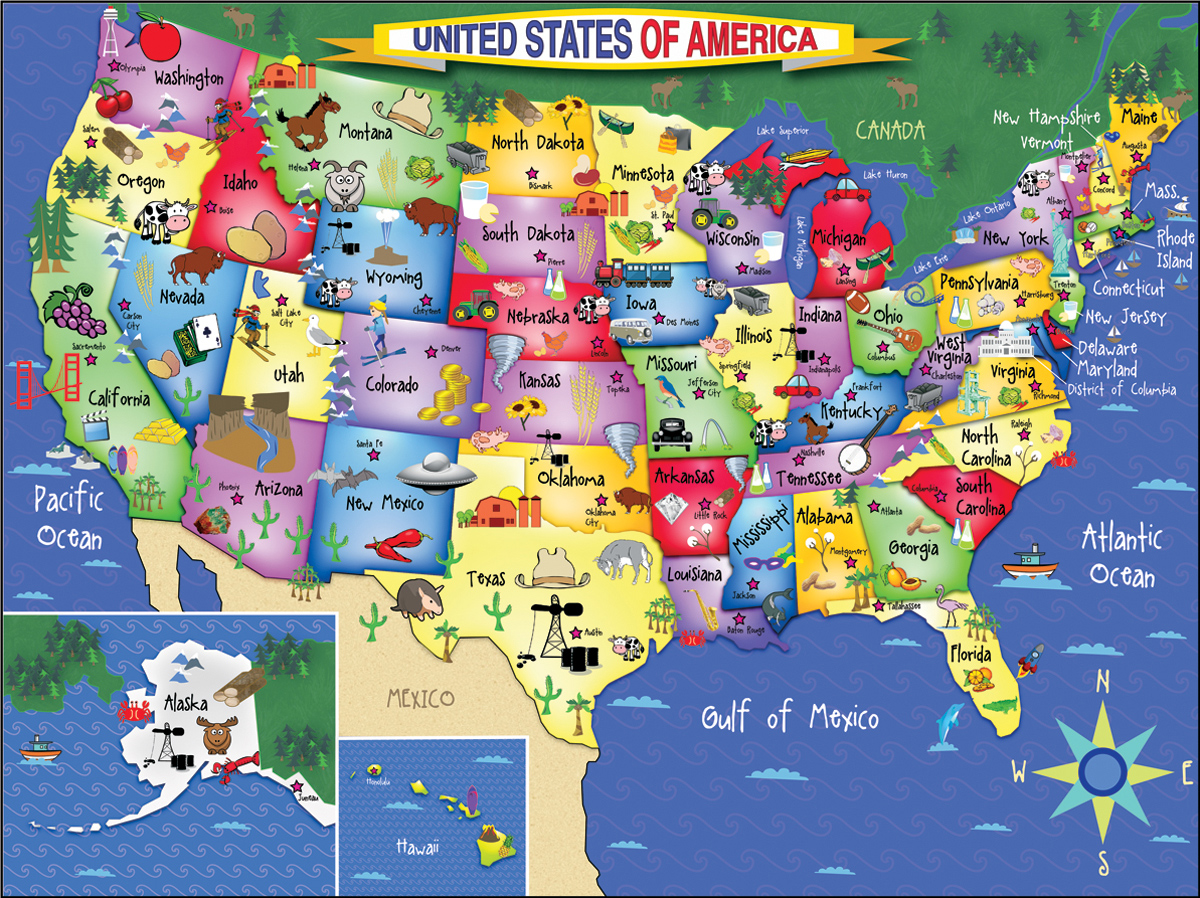 United States of America Maps & Geography Jigsaw Puzzle