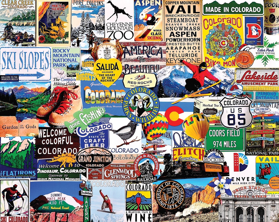 I Love Colorado Travel Jigsaw Puzzle