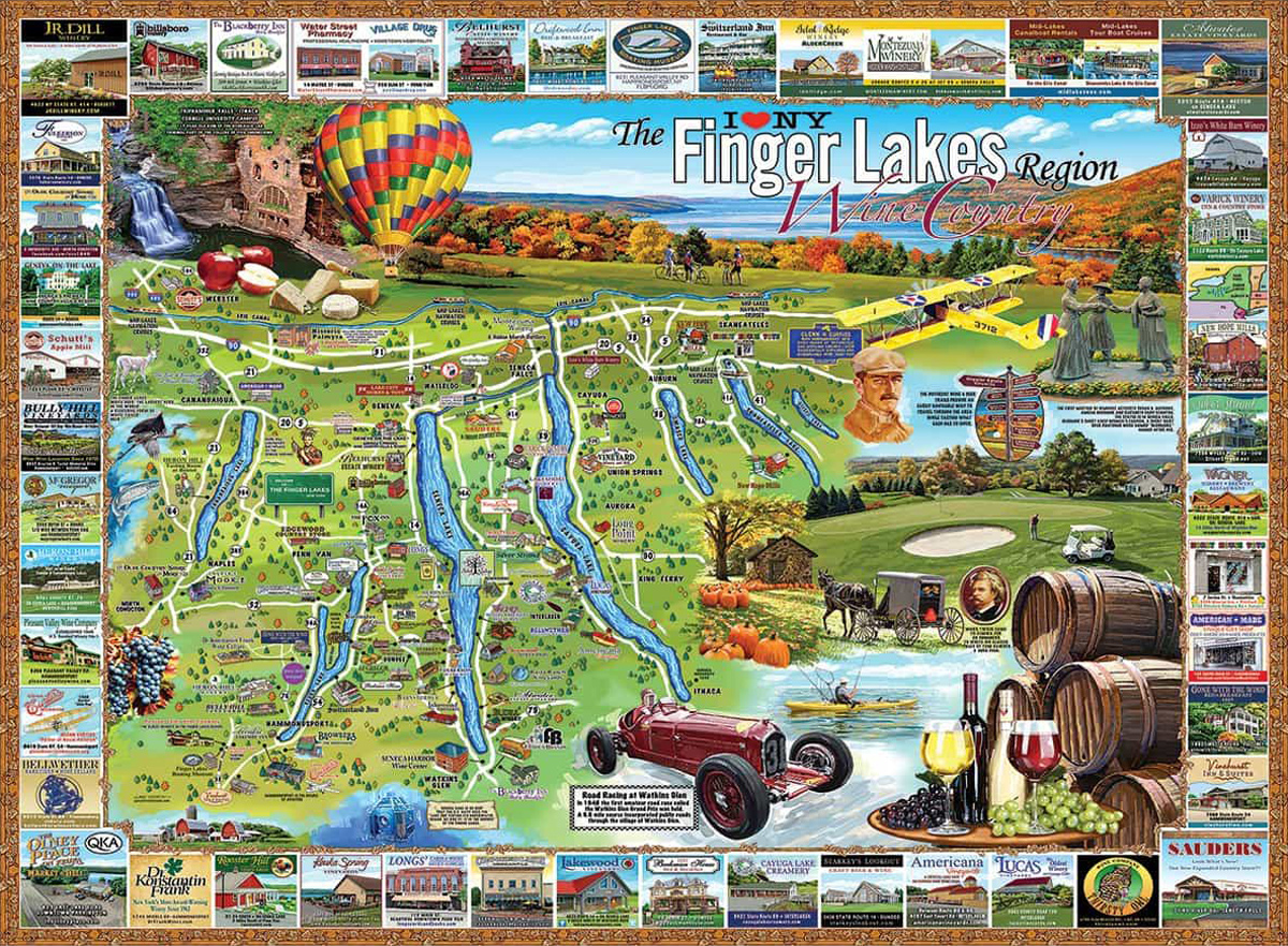 Finger Lakes, NY Landmarks & Monuments Jigsaw Puzzle