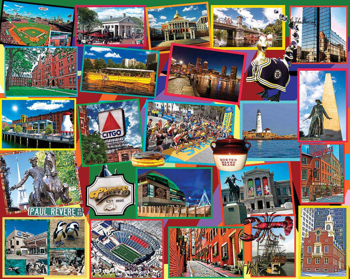 Boston Collage Landmarks & Monuments Jigsaw Puzzle