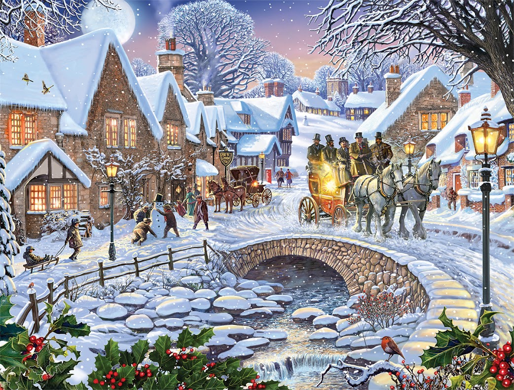Winter Village Winter Jigsaw Puzzle