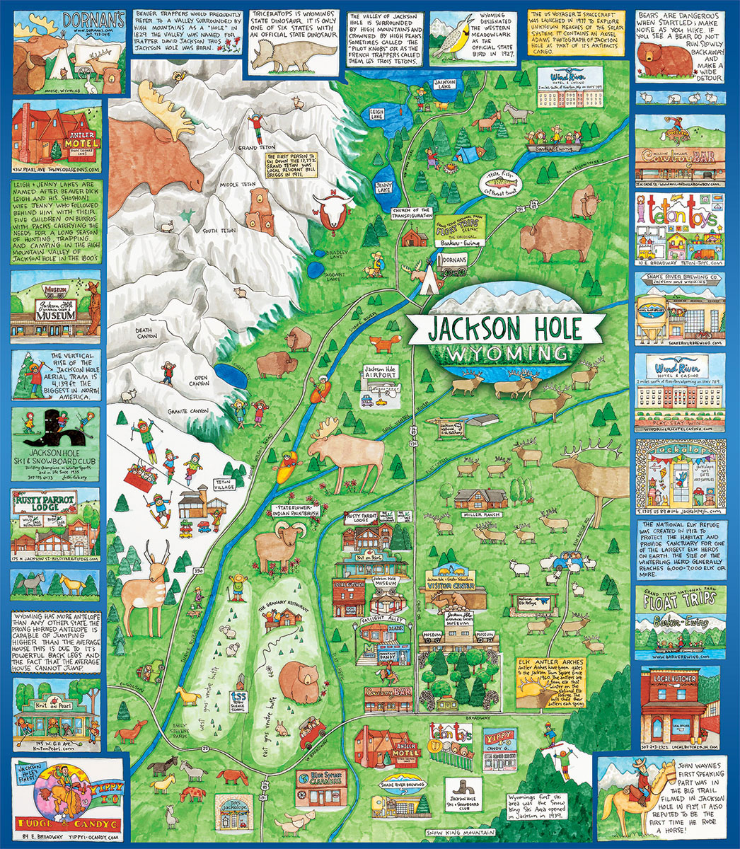 Jackson Hole Landmarks & Monuments Jigsaw Puzzle