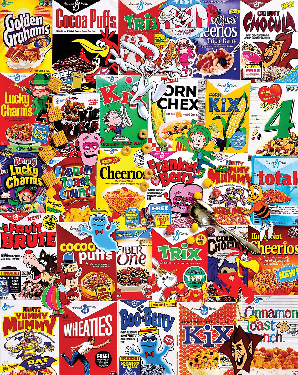 New Cereal Boxes Food and Drink Jigsaw Puzzle